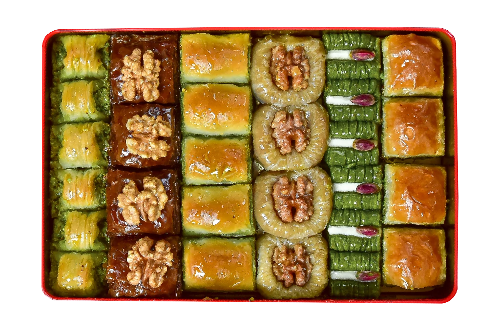 Assorted Pistachio and Walnut Mix Baklava 1.2 KG