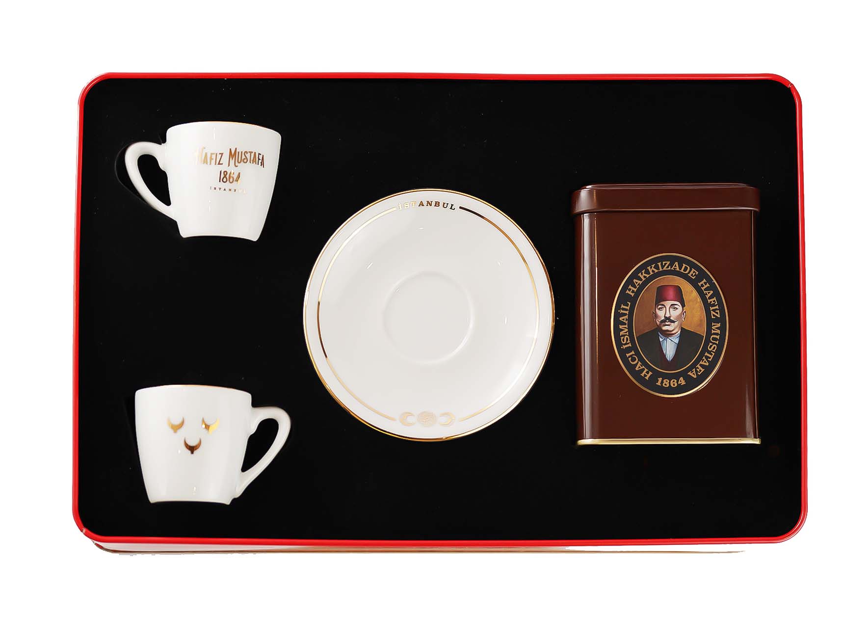 Turkish Coffee Set 2 Cups With 170gr. Turkish Coffee