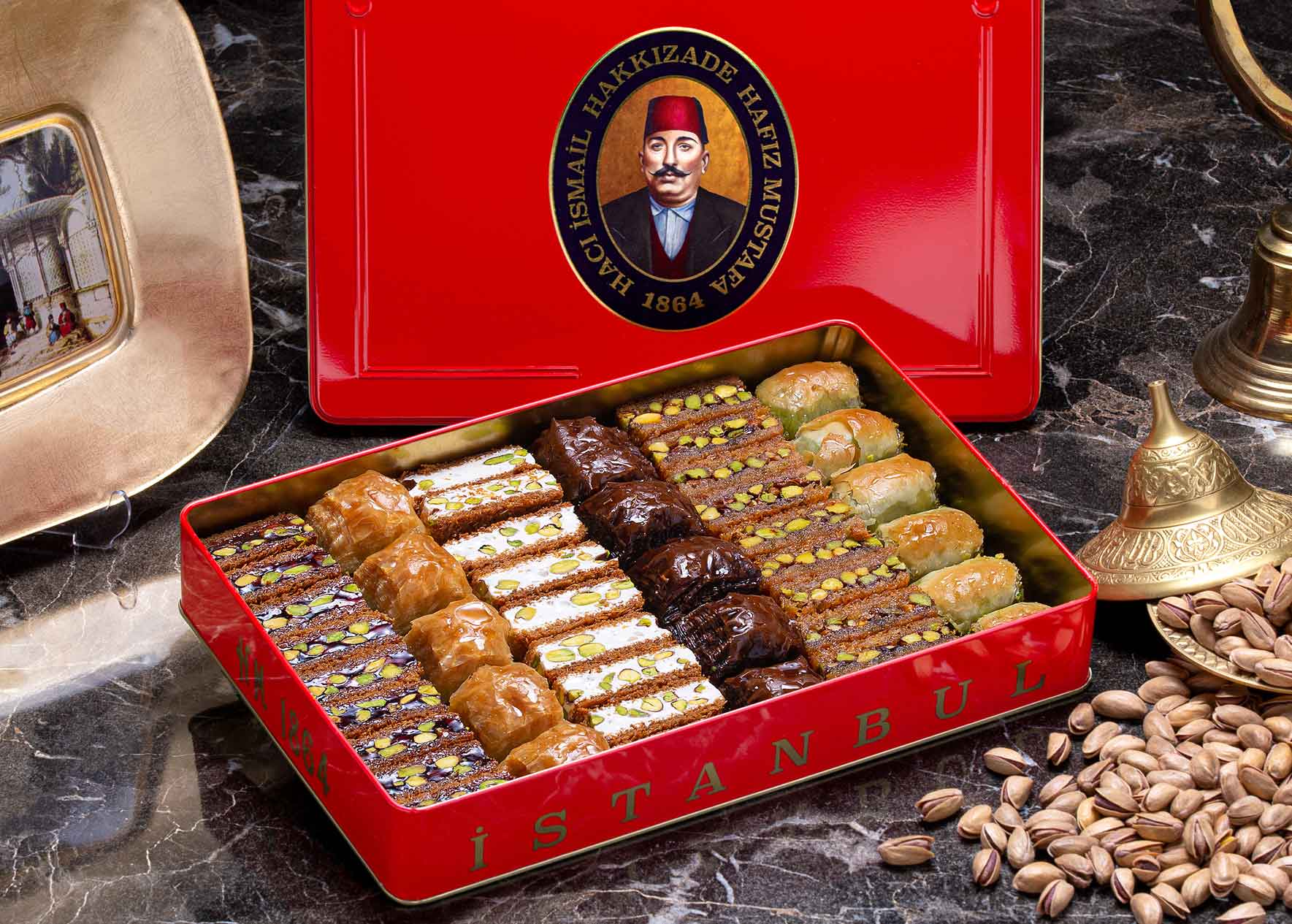 Pistachio Baklava and Ottoman Kadayif Mix L-Box