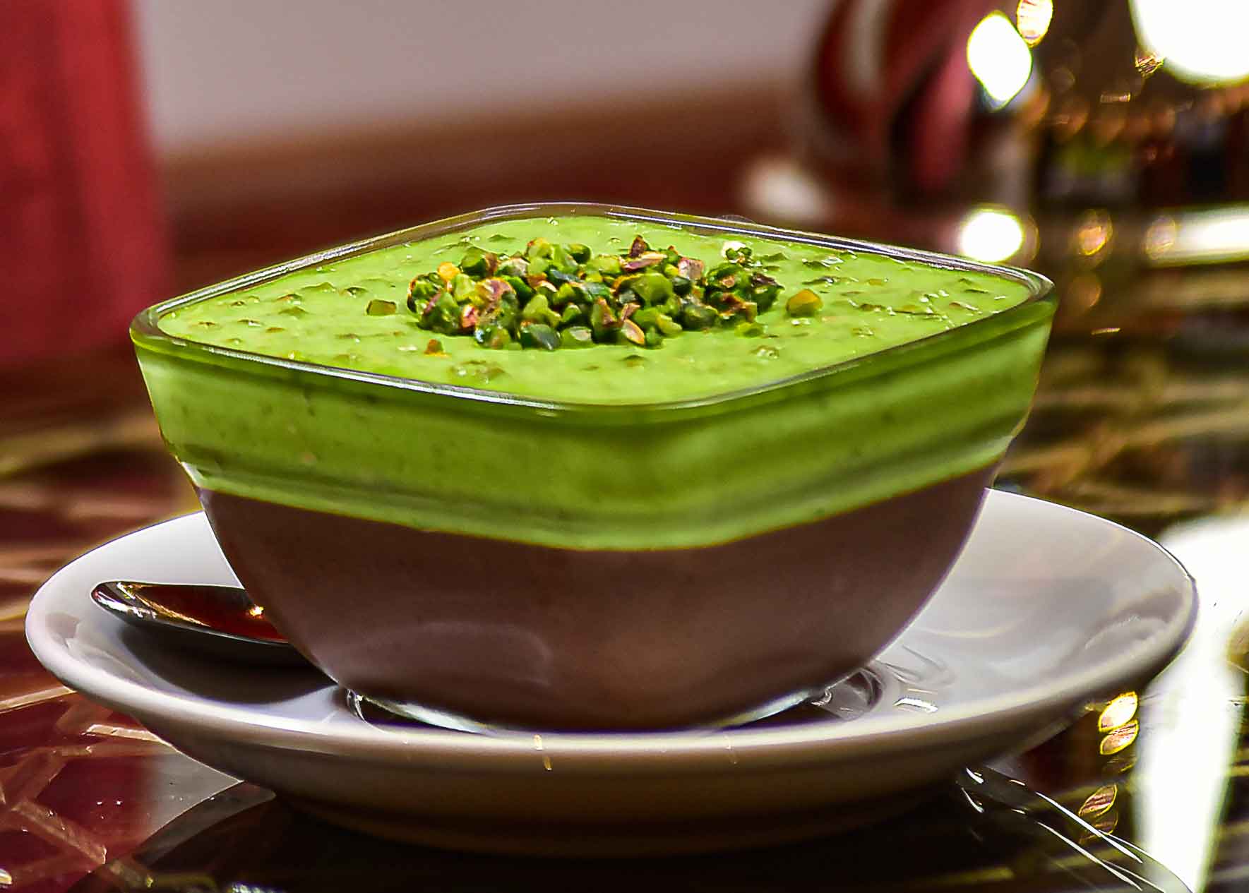 Pistachio Chocolate Pudding
